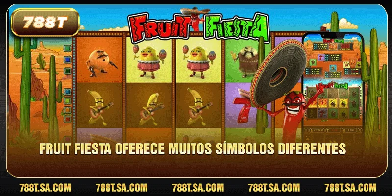 Fruit Fiesta oferece muitos símbolos diferentes