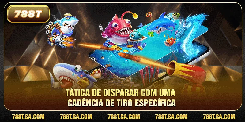 Tática de disparar com uma cadência de tiro específica